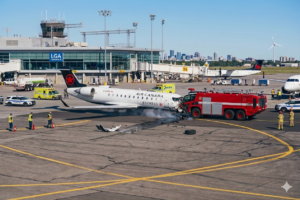 Air Canada Express near collision: ലാഗ്വാർഡിയ വിമാനത്താവളത്തിൽ വിമാനാപകടം; രണ്ട് പൈലറ്റുമാർ കൊല്ലപ്പെട്ടു