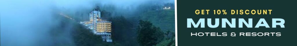 Luxury Munnar resort surrounded by misty tea gardens and mountain views