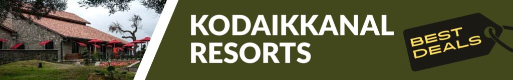Beautiful Kodaikanal hillside resort with stone cottages and misty pine forest views