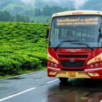 KSRTC Tour Packages bus journey to Munnar during monsoon season in Kerala