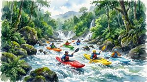Malabar River Festival 2026 Promotion Gets a Splash of Colour with ‘Kayaking Brush Strokes’ at Thusharagiri