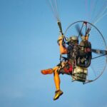 Tourist places in Kerala – paragliding over Varkala coast